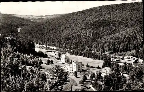 Ak Heigenbrücken im Kreis Aschaffenburg, Blick ins Lohrbachtal, Waldlandschaft, Hotel Hubertus