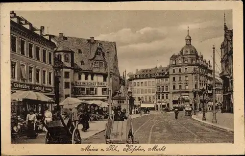 Ak Mainz am Rhein, Höfchen, Markt