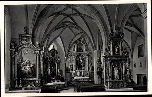 Ak Aigen am Inn Bad Füssing in Niederbayern, Wallfahrtskirche St. Leonhard, Inneres