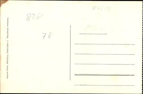 Ak Zangberg in Oberbayern, Höhere Mädchenschule, Klassenzimmer