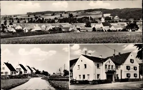 Ak Hettenshausen Oberbayern, Totalansicht, Straßenpartie, Hausansicht