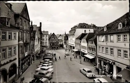 Ak Bad Kissingen Unterfranken Bayern, Marktplatz