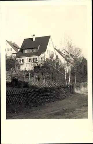 Foto Ak Lustnau Tübingen am Neckar, Blick zu den Häusern