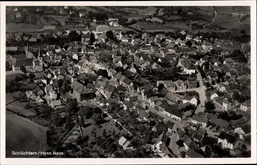 Ak Schlüchtern in Hessen, Fliegeraufnahme