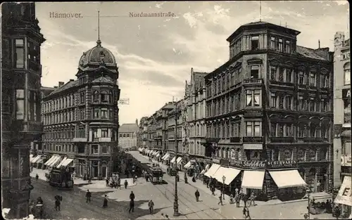 Ak Hannover in Niedersachsen, Nordmannstraße, Schuhwarengeschäft Stiefel Ecke