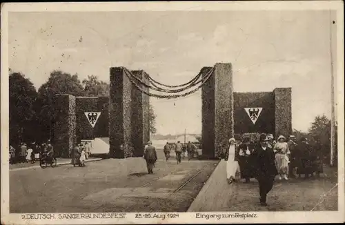 Ak Hannover in Niedersachsen, 9. Deutsches Sängerbundfest, 1924