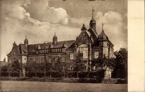 Ak Radeberg in Sachsen, Stadtkrankenhaus, Vorderansicht