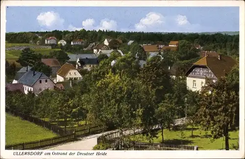 Ak Ullersdorf Radeberg in Sachsen, Blick auf den Ort, Dresdner Heide