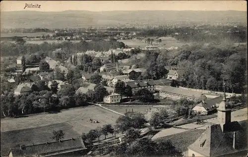 Ak Dresden Pillnitz, Blick auf den Ort