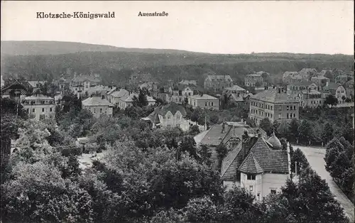 Ak Dresden Klotzsche Königswald, Auenstraße
