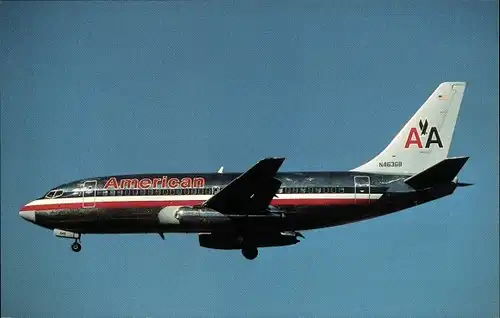 Ak Amerikanisches Passagierflugzeug, American Airlines, Boeing 737-293, N463GB