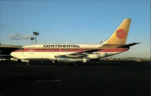 Ak Amerikanisches Passagierflugzeug, Continental Airlines, Boeing 737-130, N404PE