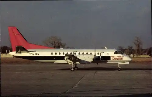 Ak Amerikanisches Passagierflugzeug, Northwest Airlink, Express Airlines, Saab SF340A, N341PX