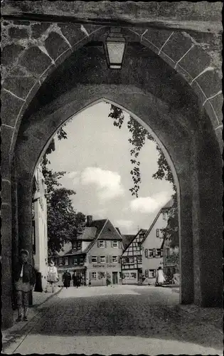 Ak Leutershausen an der Altmühl Mittelfranken, Tor, Sattlerei Gabler