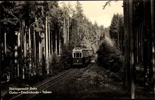 Ak Gotha im Thüringer Becken, Thüringer Wald Bahn, Strecke Gotha Friedrichroda Tabarz