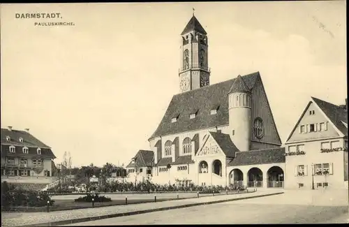 Ak Darmstadt in Hessen, Pauluskirche