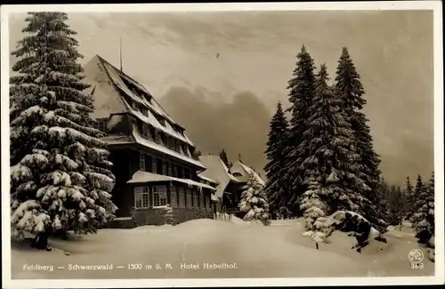 Ak Feldberg im Schwarzwald, Hotel Hebelhof