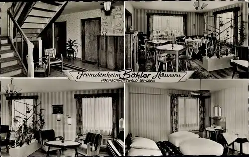 Ak Häusern im Schwarzwald, Fremdenheim Haus Böhler, Gästezimmer, Treppen