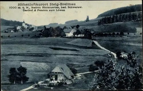 Ak Steig Breitnau im Schwarzwald, Gasthof und Pension zum Löwen