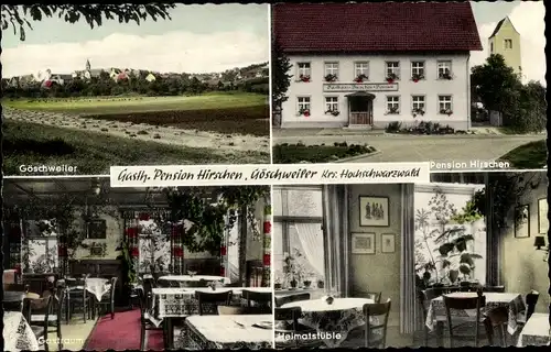 Ak Göschweiler Löffingen im Schwarzwald, Gasthof Hirschen, Gastraum, Heimatstüble