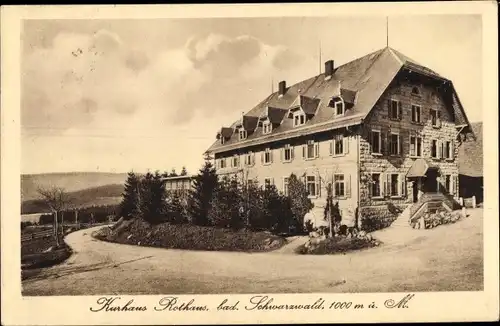 Ak Rothaus Grafenhausen im Schwarzwald, Kurhaus Rothaus, Garten