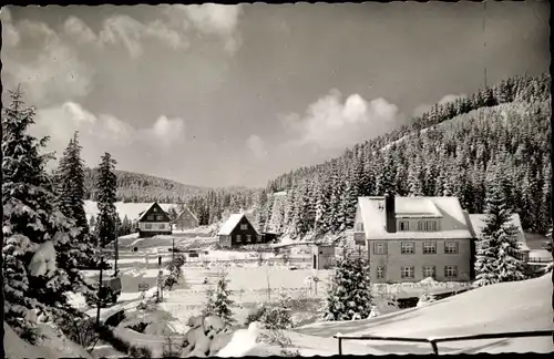 Ak Wildemann Clausthal Zellerfeld im Oberharz, Blick auf den Ort, Hotel