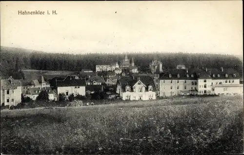 Ak Hahnenklee Bockswiese Goslar im Harz, Blick auf den Ort