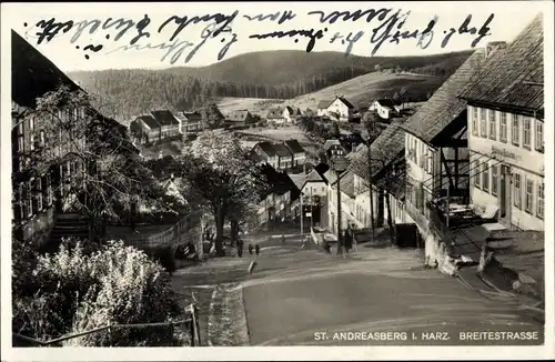 Ak Sankt Andreasberg im Oberharz, Breitestraße