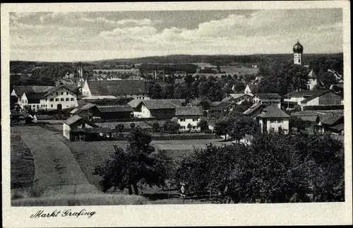 Ak Grafing in Oberbayern, Blick auf den Ort