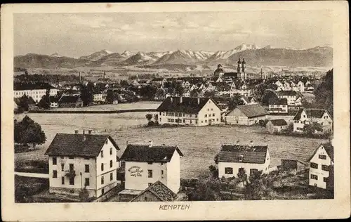 Ak Kempten im Allgäu Schwaben, Teilansicht des Ortes