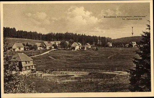 Ak Hahnenklee Bockswiese Goslar im Harz, Erholungsheim Waldheimat