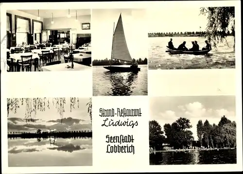 Ak Lobberich Nettetal, Restaurant Ludwigs Brill, Segelboot