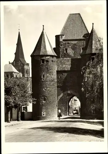 Ak Xanten am Niederrhein, Klever Tor, Doppeltor, Zwinger