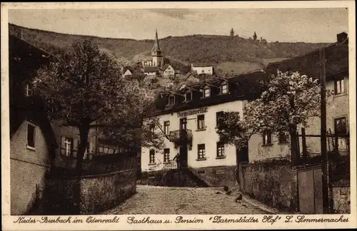 Ak Nieder Beerbach Mühltal im Odenwald, Gasthaus Darmstädter Hof