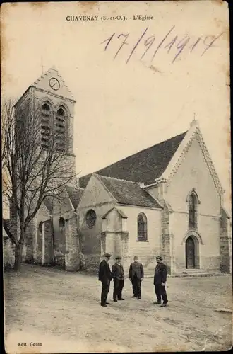 Ak Chavenay Yvelines, L'Eglise