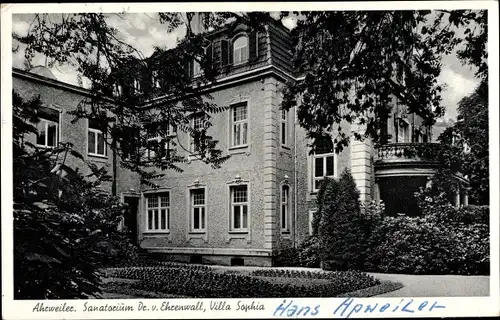 Ak Bad Neuenahr Ahrweiler in Rheinland Pfalz, Sanatorium Dr. v. Ehrenwall, Villa Sophia