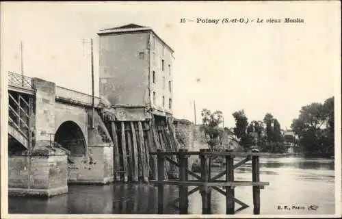Ak Poissy Yvelines, Le vieux Moulin
