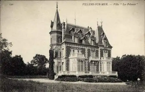 Ak Villers sur Mer Calvados, Villa Les Pelouses
