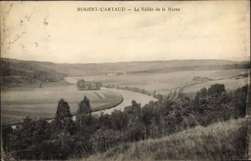 Ak Nogent l’Artaud Aisne, La Vallee de la Marne