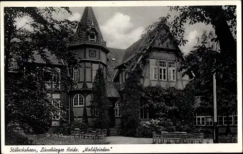 Ak Hötzingen Soltau im Heidekreis, Stübeckshorn, Waldfrieden, Turm