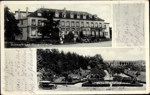 Ak Mingolsheim Bad Schönborn in Baden, Schwefelbad, Teilansichten