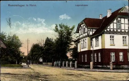 Ak Munster an der Örtze, Munsterlager, Lagerstraße