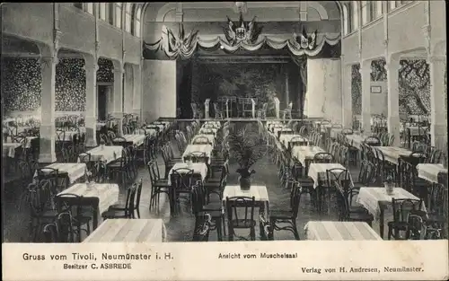 Ak Neumünster in Holstein, Tivoli, Muschelsaal