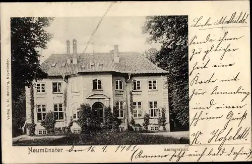 Ak Neumünster in Schleswig Holstein, Amtsgericht