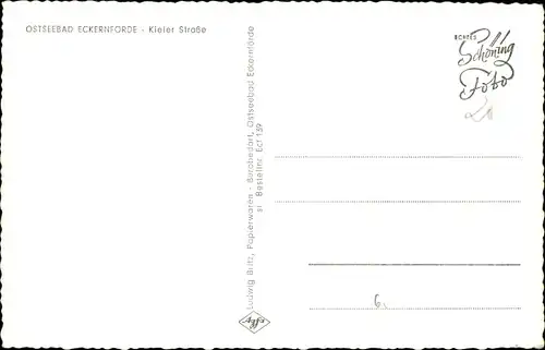 Ak Ostseebad Eckernförde, Kieler Straße