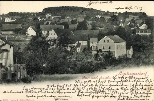 Ak Hintergersdorf Tharandt Sachsen, Blick nach Hartha