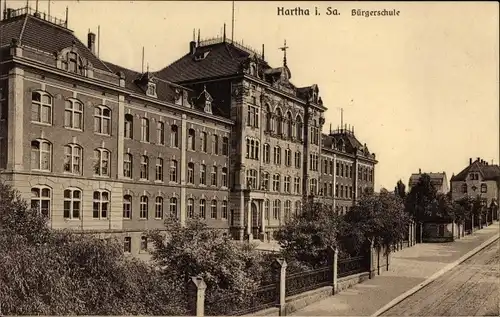 Ak Hartha in Sachsen, Bürgerschule