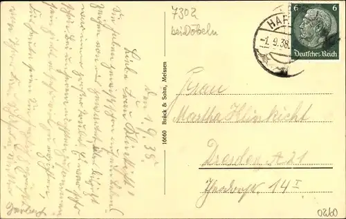 Ak Hartha in Sachsen, Bürgerschule