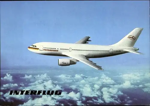 Ak DDR Interflug Flugzeug A310