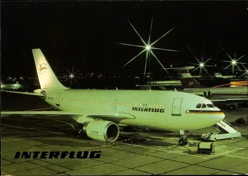 Ak DDR Interflug Flugzeug A310